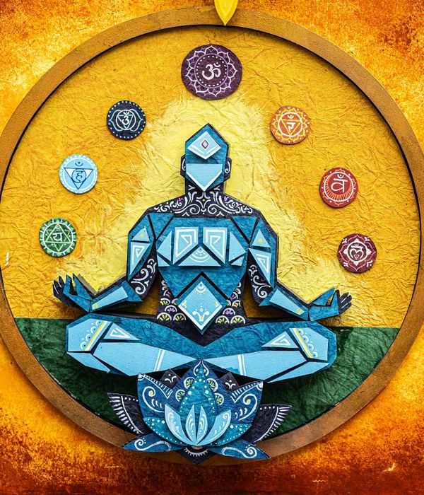 Abstract representation of inner balance and feminine energy support